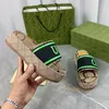 Zapatillas de plataforma para mujer, sandalias de lona, diapositivas, fiesta al aire libre en la playa, tacones de diseñador con parte inferior gruesa de lujo