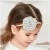 Hair Accessories Baby Girls Lace Flower Nylon Headband Kids Satin Band Born Elastic Turbans Headwraps Drop Delivery Maternity Otavl