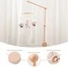 Baby Wood Bed Bell Bracket Mobile Hanging Rattles Bracket Toys Hanger Baby Crib Mobil Bell Bell Wood Toys Holder Arm Bracket 240129