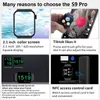 S9 Pro Max Ultra Smart Watch Series 9 8 45mm 2.1inch Men Women Watches NFC Voice Assistant Bluetooth Call DIY Dial Wireless Charging Sport Smartwatch Fiess