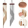 Decorative Objects & Figurines Musical Wind Chime Pipe 12 Tubes Chimes Gold/Sier Bells Decor For Living Bedroom Dining Coffee Shop Dro Dh60X