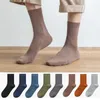 Men's Socks Urgot Brand Retro Spring and Autumn Cotton Women's Midtube Deodorant Sweat Winter肥厚ビジネス