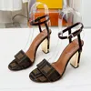 Klassieke Delfina Vrouwen Metalen Hak Designer Sandalen Roma Dubbele Alfabet Mode Nieuwe Dames Kleding Schoenen Italië Merk Echt Leer dansschoen Formele Schoenen 8A Kwaliteit