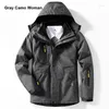 Hunting Jackets Winter 3in1 Waterproof Windproof Outdoor Hike Climb Anti-Fouling Plus Velvet Thick Warm Breathable Oversized