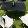 Mobilier de Camp Table Pliante légère et Robuste pour Pique-Nique Camping Installation Facile randonnée Portable Blanc 40x35x29cm