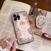 iPhone 14 Pro Max Designer Flower Phone Case para Apple 13 12 11 Luxo PU Couro Pára-choques incluído Moda Corpo inteiro Estampa floral Capa traseira móvel Shell Coque Fundas 44