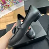 Französische Marke Frauen Wasten Designer Slaafers Klassische Doppelbrief Mode Round Head Cowhide Dress Schuhe Neue hochwertige luxuriöse Leder Flachboden Casual Shoes Schuhe