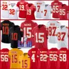 15 Patrick Mahomes Travis Kelce Football Jersey Rashee Rice Chris Jones Marquise Brown Nick Bolton Jaylen Watson Isiah Pacheco Trent McDuffie