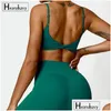 Yoga Outfit Hearuisavy Cross Back Soutien-gorge Push Up Gym Top Femmes Vêtements de fitness Sous-vêtements de sport Vêtements d'entraînement Courir Drop Livraison ou Ottwb