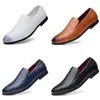 Gai Gai Gai Formal 38-48 Mat Leather Business Men Black Dark Bruin Gray Blue Dress Shoes Trainers sneakers