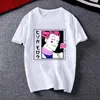 Męskie koszulki anime Hunter x Killua Zoldyck Tshirt Kawaii Men Men T-shirt T-shirt Kurapika Hisoka Manga Tee Shirt Ubrania