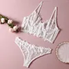 BRAS SETS LACE BH SET Women Floral Transparent Panty Lingerie Fashion Sexy Underwear