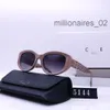 Designer Caline Celina Solglasögon Cykel Luxury Fashion Sports Polarize Solglasögon Män Kvinna Summer Vintage Driving Beach Baseball Travel Party Beige Sun Glasses