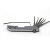 Locksmith levererar HH Folding Lock Pick Set Pocket Mtitool Swiss Army Jackknife Knife Type för 65055532010250 Säkerhetsövervakning DHTRM