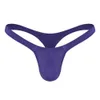 Slip Höschen Sexy Einfarbig Tangas Low-Rise Einfache T-Back Tanga Bluge Pouch G-String Bikini Unterwäsche Pumpe mann Für Männer YQ240215