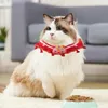 Hundhalsar Spring Festival Scarf Justerbar Red Pet Scarves Costume R Årsmaterial för kaniner