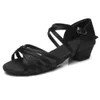 Zapatos de baile para niñas, mujeres, señoras, salón de baile latino, niños/niños, Tango, Salsa, zapatos de baile latino, zapatos de entrenamiento de Salsa de tacón bajo 240119