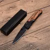 Großhandel DA44 Klappmesser Holzgriff Titan-Finish Klinge Outdoor Survival Taktische Messer EDC Taschenmesser X49 X50 von BM42