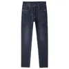 Мужские джинсы 2024 осень/зима легкие роскошные качественные прямые брюки свободного размера деловые повседневные брюки