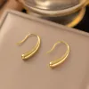 Mini boucles d'oreilles en or jaune 14 carats pour femmes et filles, boucles d'oreilles en forme de goutte d'eau de Style français, bijoux de mariage, cadeaux d'anniversaire, nouveau