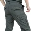 Summer Casual Lightweight Army Military Long Trousers Male Waterproof Quick Dry Cargo Camping Overalls Tactical Pants Breathable 240129