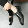 Tendencias 3543 Fashion Casual Leather Brand Double Buckle Men Peafers Moccasins Business Spring New British Style Shoes