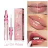 Lip Gloss Clear Temperature Color Alteração de cosméticos Óleo Linhas impermeabilizadas por longa duração reduzindo 5ml hoistur u0u9