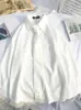 JMPRS camisas blancas para mujer moda JK estilo Preppy camisetas de manga larga otoño chicas japonesas Harajuku camisa negra abotonada 240202