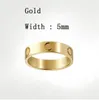 Liefdesringen Dames Designer Ring Paar Sieraden Band Titanium Staal Met diamanten Informeel Modieus Straat Klassiek Goud Zilver Roos Optioneel Maat 4 /5 / 6mm rode doos AAA