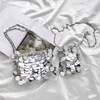 Mulheres mini saco lantejoulas bolsas de prata pequena tote bling moda senhora balde meninas glitter bolsas 240129
