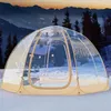 Tentes et abris Tente transparente Tente extérieure portable pliante Camping Épaississement Ciel étoilé Bulle Maison Ombre Soleil d'hiver