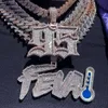 Custom Baguette Moissanite Name Pendant S925 Silver Mossanite Vvs Diamond Iced Out Fashion Hip Hop Men Jewelry Letter Necklace