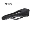 ZEIUS Fiets 3D Afdrukken Zadel Koolstofvezel Rails Ultralight 174g Holle Comfortabele Racefiets MTB Honingraat Kussen 240131