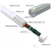 Tubes LED 120W Tube Light 2Ft 4Ft 8Ft Connectable T8 Shop Luminaire V en forme de double face 4 rangées Ac85-277V Drop Delivery Lights Dhrpt