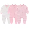 Born Baby Jungen Strampler Frühling Kleidung für Mädchen Langarm Ropa Bebe Overall Overalls Kleidung Kinder Outfits 240131