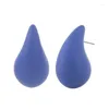 Stud Earrings Korean Candy Color Acrylic Water Drop For Women Cute Charm Design Jewelry Party Accessories