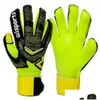 Luvas esportivas crianças homens goleiro de futebol profissional 4mm látex com proteção de dedo crianças adts futebol goleiro protetor gota de otoaj