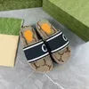 Zapatillas de plataforma para mujer, sandalias de lona, diapositivas, fiesta al aire libre en la playa, tacones de diseñador con parte inferior gruesa de lujo