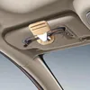 Interieuraccessoires zonnebrilclip voor autovizier PU lederen zonnebrilhouder multifunctioneel met ticketkaart