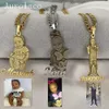 Aurolaco personnalisé Po collier personnalisé image plaque signalétique pendentif collier pour enfants personnalisé mémoire bijoux pour cadeaux de famille collier 240202