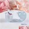 Charms 10Pcs Cartoon Luminous Ghost Resin Diy Halloween Gift Jewelry Making Creative Keychain Phone Pendant Funny Figurine Decor Drop Otgal