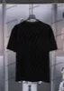 Xinxinbuy Men designer tee t shirt dubbel bokstav jacquard tryckning sammet kort ärm bomull kvinnor svart vit blå grå s-2xl