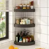 Kitchen Storage Corner Shelf Countertop Seasoning Oil And Salt Sauce Vinegar Racks Multi-functional Bathroom Accessories