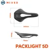 MIXED Full Carbon Fiber 5D Ultra Pack Light Weight Bike Saddle 143mm 135g for Road MTB Mountain Bicycle Seats 240131