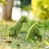 Trädgårdsdekorationer utomhus ornament tillbehör kawaii valp skulpturer dekoration figurer heminredning harts söt djurstaty gåva