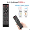 Pc Remote Controls New T1 Pro Voice Control 2.4Ghz Wireless Air Mouse T1Pro Gyro For Android Tv Box Drop Delivery Computers Networking Otb7N