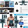 Core Abdominal Trainers Ems Wireless Muscle Stimator Trainer Training Belt Electric Stickers Body Slimming Home Fitness Equiment Drop Otyov