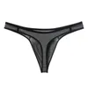 Briefs Panties Sports Solid Men Thong Male Cotton Breathable G-String Seamless No Trace Sexy T-back Exotic Lingerie Plus Size YQ240215