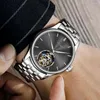 Armbanduhren AESOP Original Flying Tourbillon Skeleton Bewegung Uhr für Männer Wasserdichte mechanische Uhren Saphir Marke offiziell