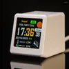 Horloges de table GeekMagic Smalltv-Ultra Smart WiFi Station de prévision météo Horloge de lit pour décoration de bureau PO avec animation Gif